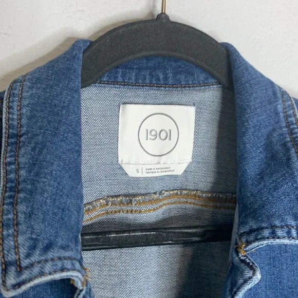 1901 button denim jacket S - Picture 3 of 6